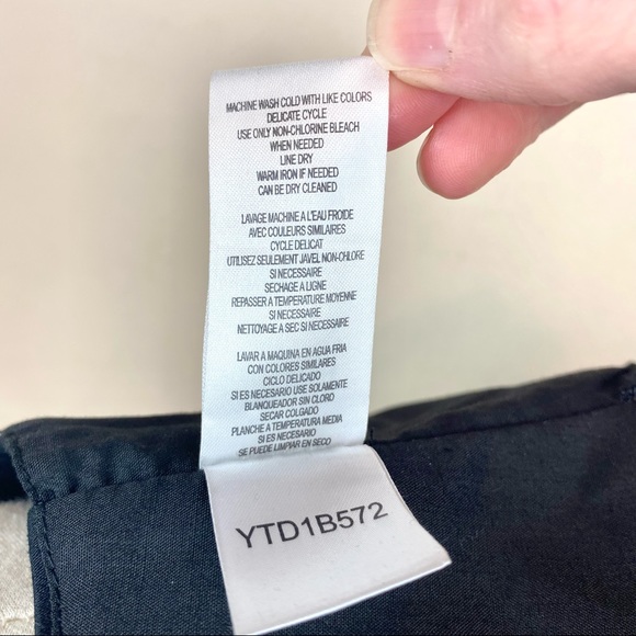 BCBGeneration Vest Black Cropped Button Down - Picture 9 of 9